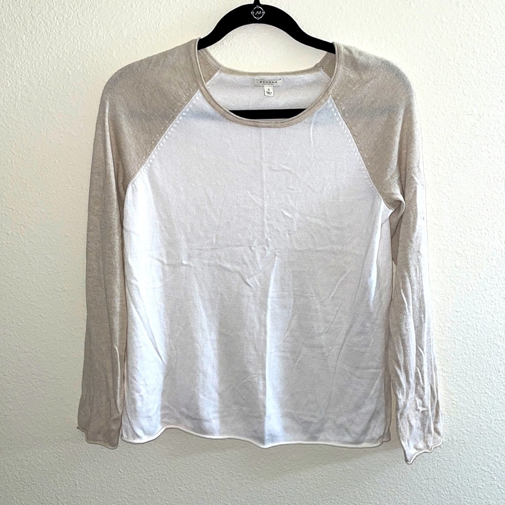 Sonoma small long sleeve two-tone sweater
